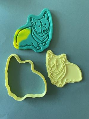 Corgi in a bandana cookie cutter