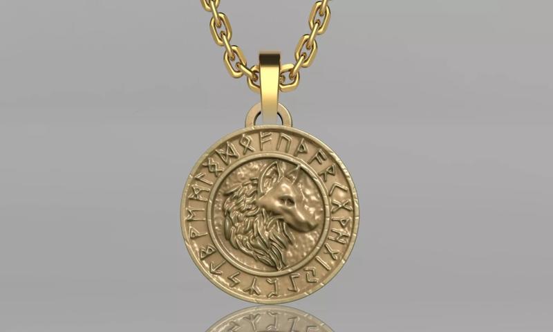 VIKING WOLF PENDANT