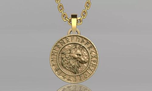 VIKING WOLF PENDANT