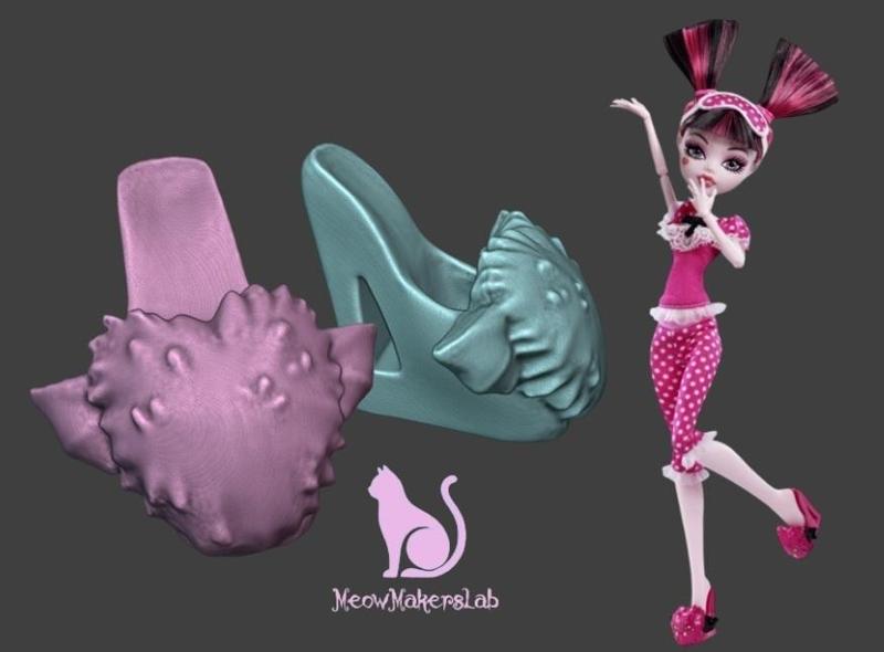 Draculaura, Creepover Party, Shoes, Monster High.