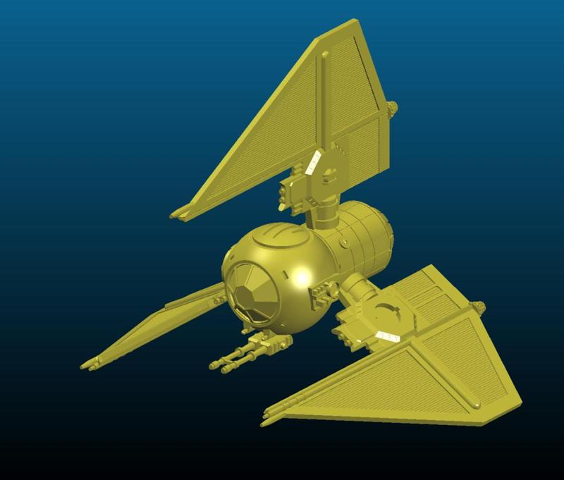 Star Wars - TIE Heavy tri-fighter / TIE Heavy Clutch MK2 - Ugly - Kitbash