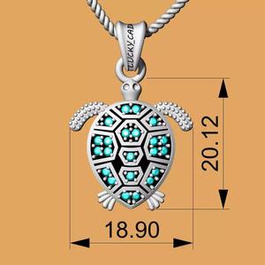 Turtle Hip Hop pendant