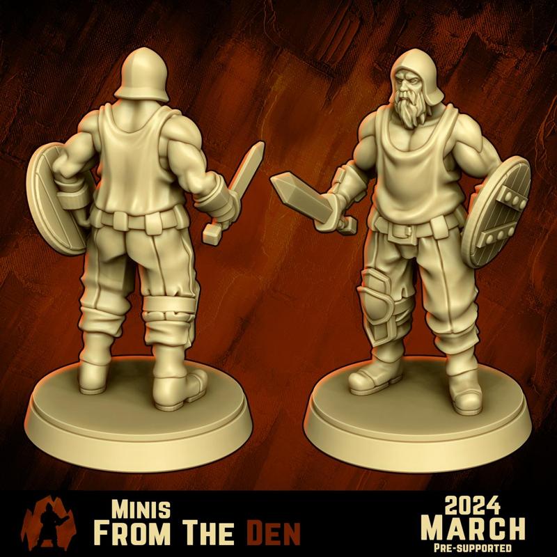 Deserter with Shield