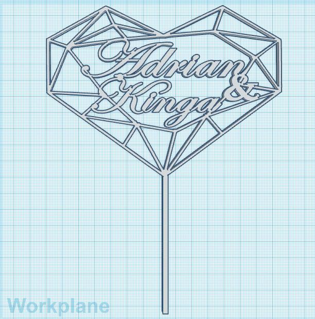 Adrian & Kinga - Cake Topper