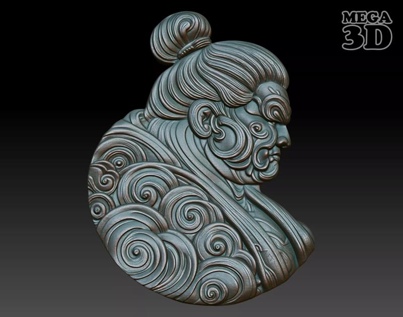 Sumo Wrestler basrelief 04 240802