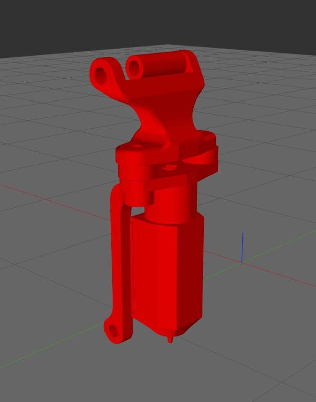 VZbot BL Touch Mount Spacer and Anti-Vibration Brace.