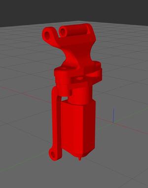 VZbot BL Touch Mount Spacer and Anti-Vibration Brace.