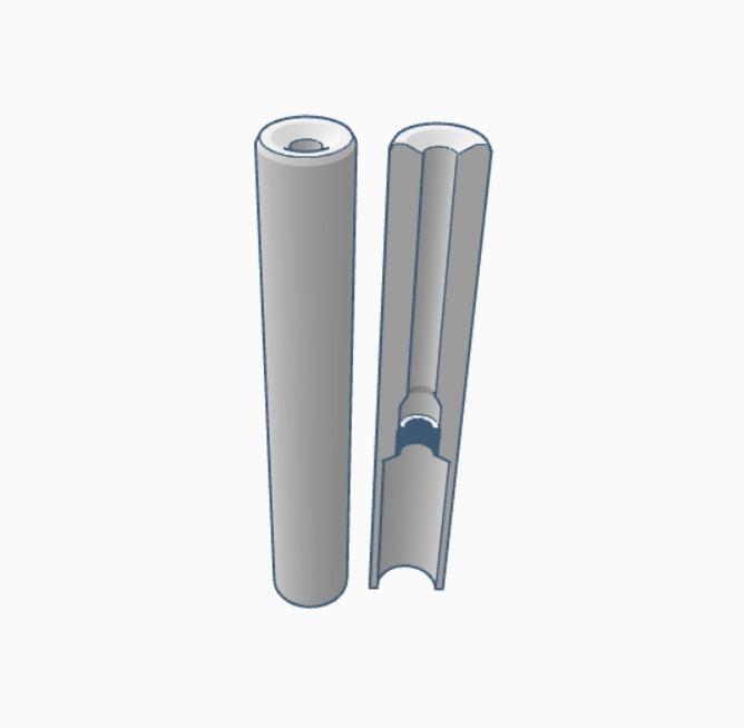 airsoft 188mm outerbarrel supressor/extender cyma 14mm