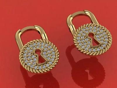 Earrings pair of gold
