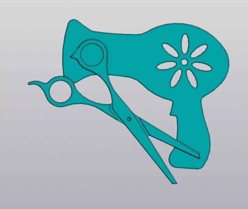 Keychain Hair Stylist