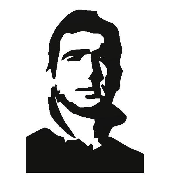 Eric Cantona - silhouette