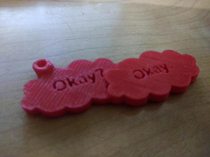 "Fault in our Stars" Keychain (Okay? Okay.)