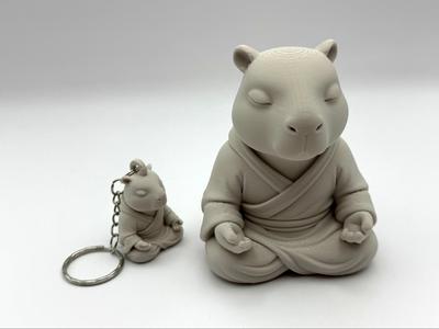 Capybara Monk & Keychain Version