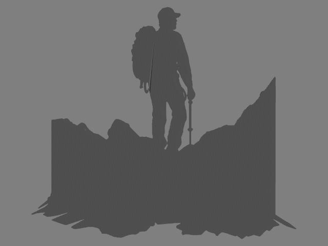 Mountain hiking - wallart