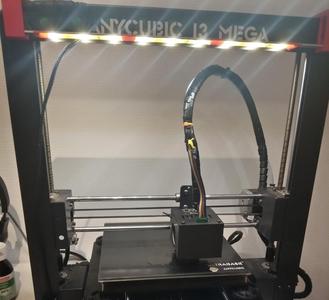 Anycubic I3 mega LED light modification