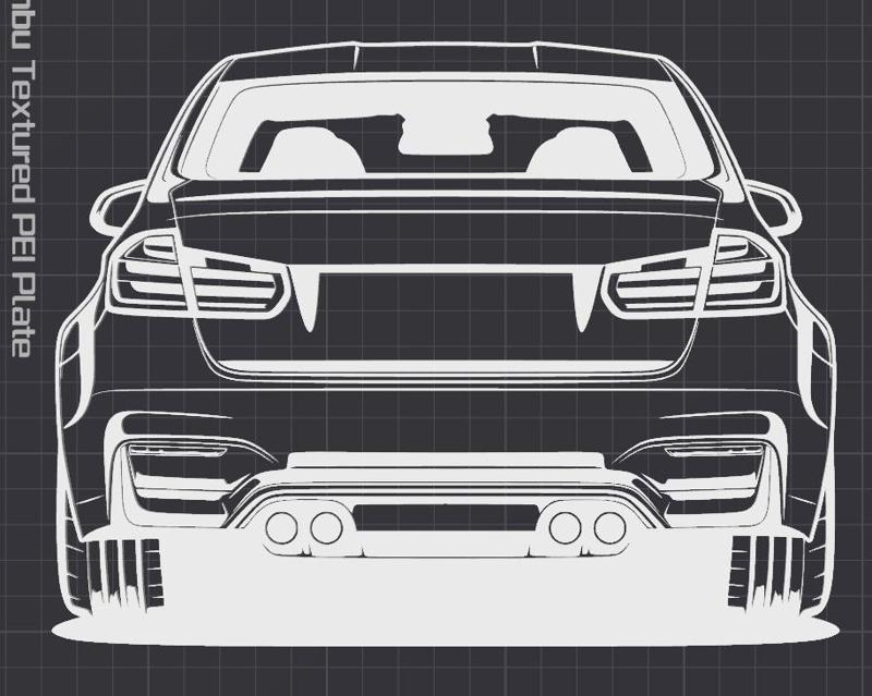 Silhouette BMW F80 Wall Art