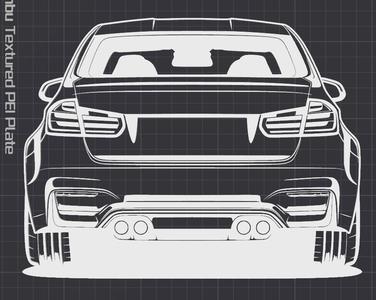 Silhouette BMW F80 Wall Art