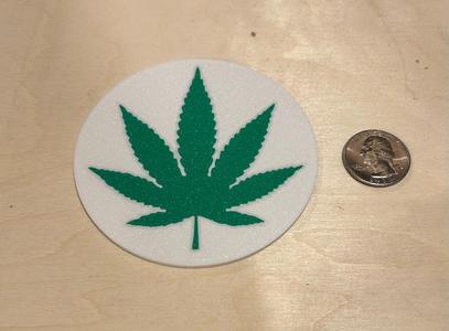 Cannabis Coaster 3.5 inch