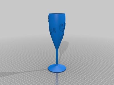 Champagne Glass with text