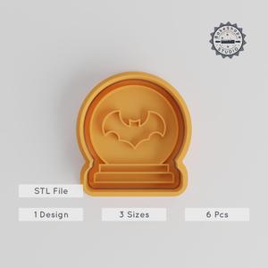 Halloween Shape Cutter & Stamp Set, Pumpkin, Ghost Designs, Perfect for Cookies & Fondant, 3 Sizes, 6-Piece Collection