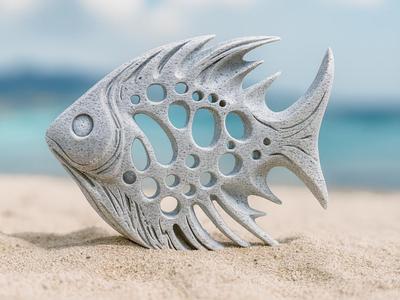 Skeleton Fish from the Depths of Fantasy