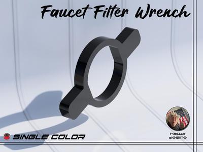 Faucet filter wrench