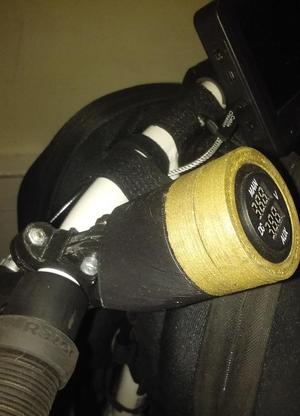 22 MM handle bar mount volt gauge pod for an eBike, scooter or a motorcycle.