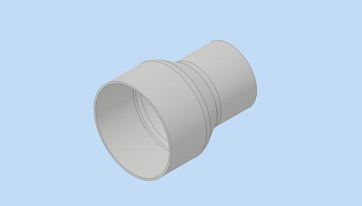 Vaccum hose adapter 1-7/8in to 2-1/2in
