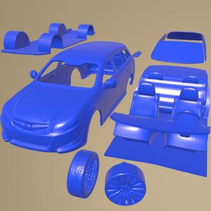 Subaru Legacy tourer 2010 Printable Car In Separate Parts