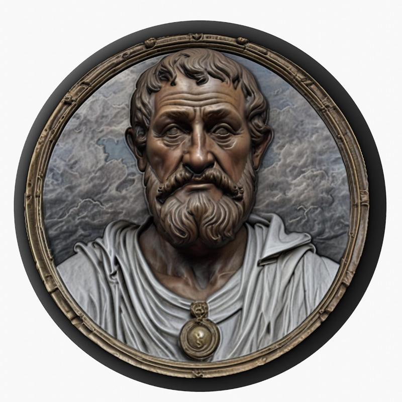 Aristotle medallion pendant
