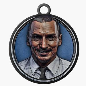 Zlatan Ibrahimovic retro pendant
