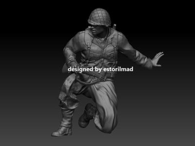 WW2 AMERICAN SOLDIER D-DAY OMAHA BEACH V2