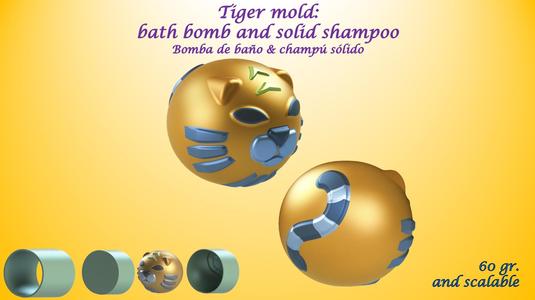 TIGER MOLD: BATH BOMB, SOLID SHAMPOO