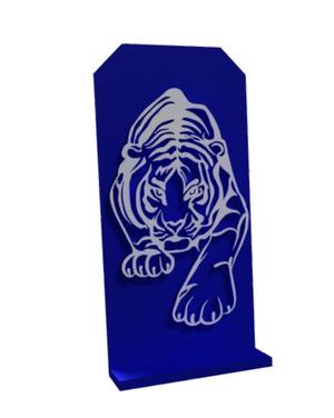 Phone holder with tiger motif