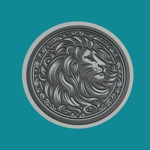 Lion Print Model