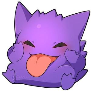 Gengar sticking out his tongue
