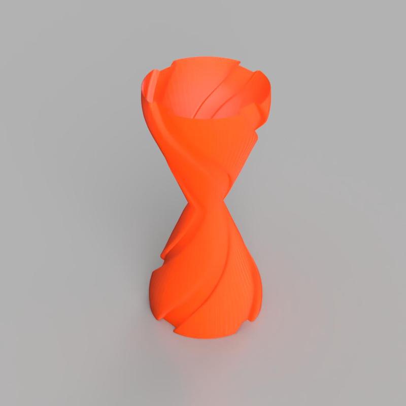 Hourglass like vase