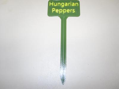 Plant Label Hungarian Pepper