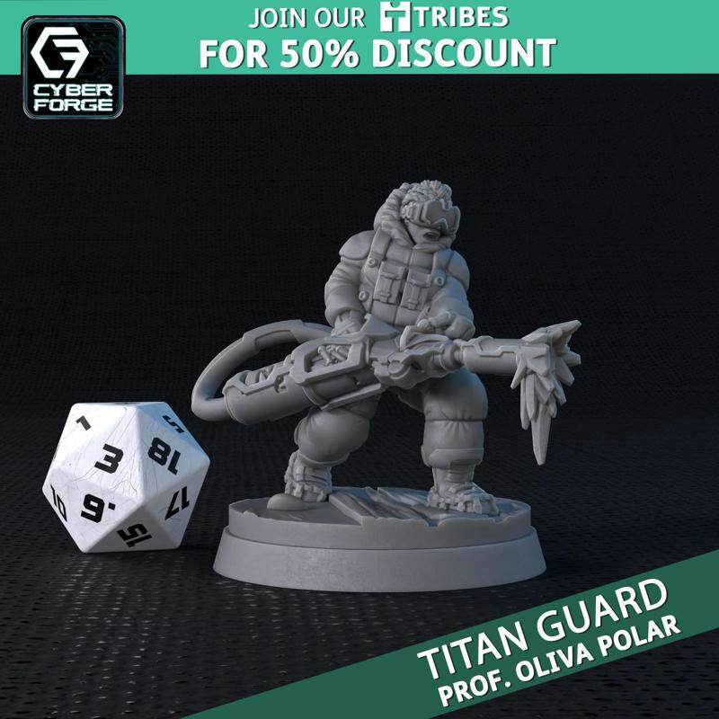 Titan Guard - Prof. Oliva Polar - Additional Miniatures