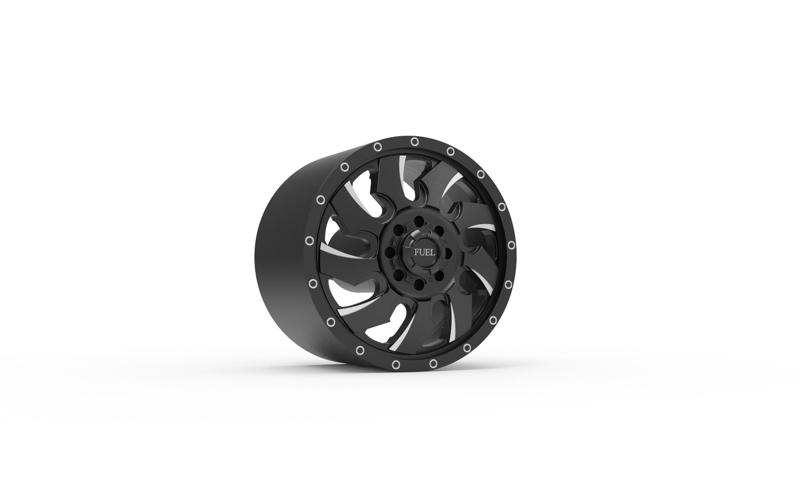 fuel off road FRONT CLEAVER wheel 3d print model