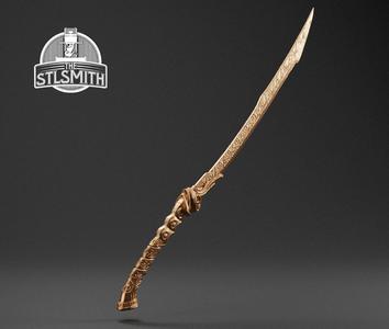 Ebony Greatsword Skyrim Life Size Prop STL