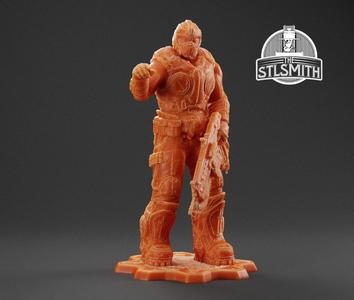 Clayton Carmine Gears of War OT Miniature STL