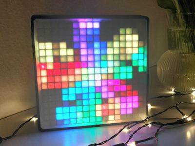 16X16 LED Matrix Case for WS2812B –Modular, Strong