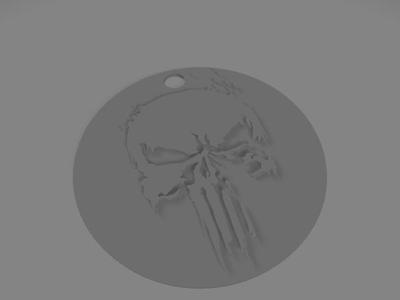 Punisher Keychain