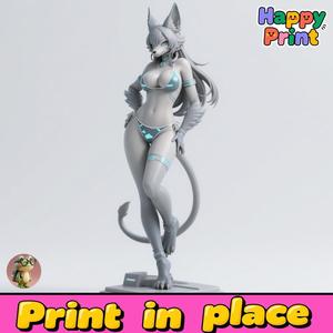 Furry Girl Sculpture