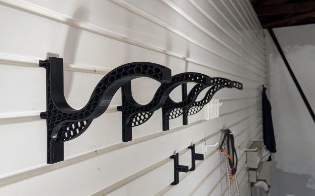 T-slot wall organizer Helmet Holder