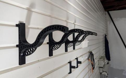 T-slot wall organizer Helmet Holder