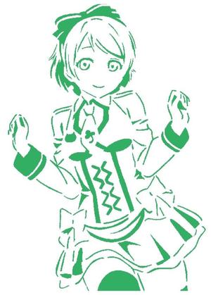 Hanayo Koizumi stencil