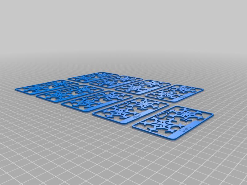 Snowflake Kit Card - Named