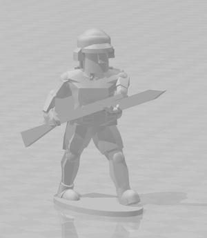 1-100 WW2 German DAK (Afrika Korps) Infantry Advancing